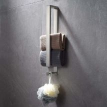 Porte-serviettes en acier inoxydable, porte-serviettes sans Perçage, porte-serviettes invités, autocollant, porte-serviettes de bain adhésif,