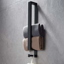 Porte-serviettes en acier inoxydable, porte-serviettes sans Perçage, porte-serviettes invités, autocollant, porte-serviettes de bain adhésif,