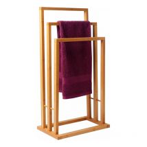 Porte-serviettes en bambou - 40x24.5x82cm - Porte-serviettes