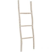 Porte-serviettes en bois, finition blanche