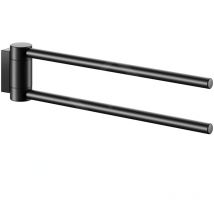 Keuco - Plan - Porte-serviettes double, longueur 300 mm, noir mat 14919370000