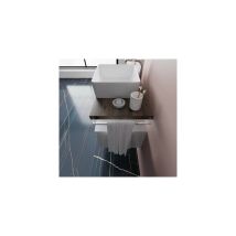 Savinidue - Porte-serviettes 'linea' En Métal Chromé 40 Cm