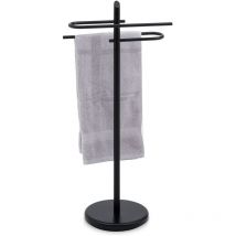 Porte-serviettes MIRO, en métal laqué noir