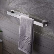 Porte-Serviettes pour Salle De Bains Auto-Adhésif Serviette Barre Acier Inoxydable 40cm