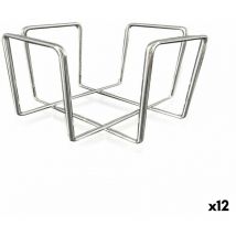 Rond de serviette quttin 17,5 x 17,5 x 9,5 cm (12 pièces) chromé