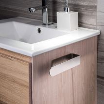 Promotion Porte-Serviettes Sans Perçage Porte-Serviettes De Salle De Bain Anneau Porte-Serviettes En Acier Inoxydable Brossé Auto-Adhésif 23Cm