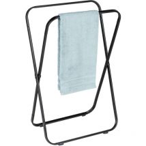 Porte-serviettes Tegoleto repliable noir