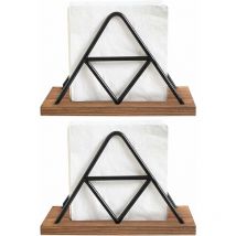 Porte Serviettes,2 Pièces Porte-Serviettes Papier Table Porte-Serviettes Table Support en Métal Distributeur Porte-serviettes pour la cuisine pour