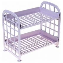 Porte shampoing Douche rangements Salle de Bain Douche Caddy autoportant Douche Plateau Porte-Serviettes de Bain Coin Douche Caddy Purple Fei Yu