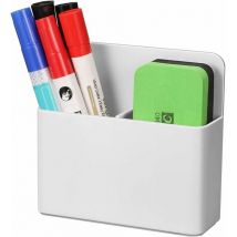 Porte-stylo magnétique suspendu et absorbable, boîte de rangement pour stylos, tableau blanc, boîte de rangement murale en plastique