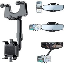 Porte-Supports Supports de Miroir rétroviseur pour Voiture pour téléphone Portable, Adapté pour Smartphone de 3 à 7 Pouces