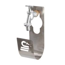 Water In The Garden - Porte Tuyau D'Arrosage Sur Robinet En Acier Inoxydable - Argenté - L 9 X P 12 X H 25,3 Cm - Livraison Gratuite