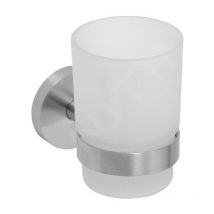 Bemeta - Sapho x-steel - Porte-verre, verre/inox poli XS900