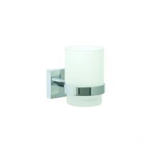 Nie Wieder Bohren - Porte-verre nwb Pro 030 P03145 chromé , avec technologie de fixation pour collage