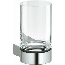 Keuco - Plan - Gobelet brosse à dent et dentifrice avec support, verre/chrome 14950019000