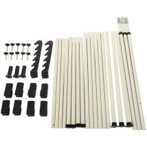Ugreat - Systeme Penderie Telescopique Garde-robe 4 Poles Vêtements Hauteur et Largeur Réglable Porte-Manteau Télescopique Organisateur de Penderie