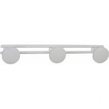 Porte-manteau métallique bg laqué blanc 3 têtes 42,5
