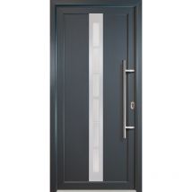 Portes d'entrée Exklusiv modèle 38, intérieur: titan, extérieur: titan largeur: 88cm, hauteur: 208cm, sens d'ouverture: tirant droit - grey