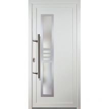 Portes d'entrée Exklusiv modèle 53, intérieur: blanc, extérieur: blanc largeur: 88cm, hauteur: 208cm, sens d'ouverture: tirant gauche - white