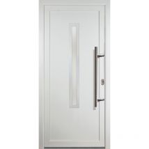 Portes d'entrée Exklusiv modèle 70, intérieur: blanc, extérieur: blanc largeur: 98cm, hauteur: 208cm, sens d'ouverture: tirant droit - white