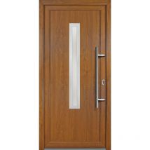 Portes d'entrée Exklusiv modèle 70, intérieur: golden oak, extérieur: golden oak largeur: 108cm, hauteur: 200cm, sens d'ouverture: tirant droit - wood