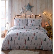 Portfolio Home - Alpine Forest Duvet Cover Set Flannelette King Bedding Brushed Cotton Christmas Nordic