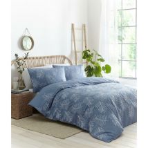 Portfolio Home - Palma Duvet Cover Set Blue Floral Leaves Single Bedding