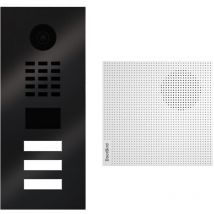 Doorbird - Portier vidéo ip 3 sonnettes + Carillon D2103V titane br kit 1