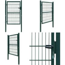 Portillon 2D (simple) Vert 106x170 cm - Portail De Clôture - Portillon - Clôture - Jardin - Sécurité - Home & Living