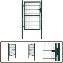 Portillon 2D (simple) Vert 106x170 cm - Portail De Clôture - Portillon - Clôture - Jardin - Sécurité