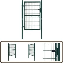 Portillon 2D (simple) Vert 106x190 cm - Portail De Clôture - Portillon - Clôture Jardin - Porte De Jardin - Portail Simple