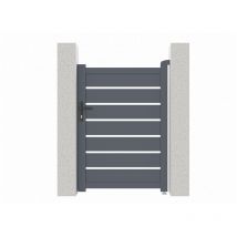 Casanoov - Portillon 1m vogel H.140cm aluminium gris