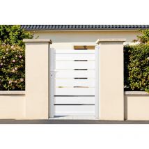 Casanoov - Portillon aluminium 1m vogel 100x140cm blanc