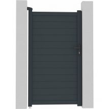 Portillon aluminium "Marc" - 101.2 x 180.9 cm - Gris
