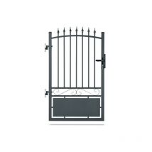 Easycloture - Portillon aluminium tradition style ferronnerie passage 1m Gris