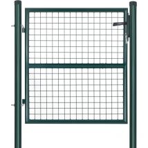 Songmics - Portillon de Jardin en Acier galvanisé, Portail de Jardin, Porte de clôture, avec Serrure, poignée et clé, 100 x 106 cm (l x h), Vert