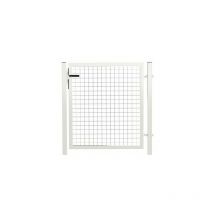 Portillon Jardin Grillagé Blanc JARDIPREMIUM - 1 mètre
