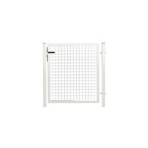 Cloture&jardin - Portillon Jardin Grillagé Blanc jardipremium - 1,75 mètre