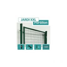 Cloture&jardin - Portillon Jardin Grillagé Vert jardi xxl - Passage 1m25 - 1,20 mètre