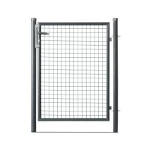 Easycloture - Portillon grillagé en acier galvanisé maille 50 x 50 passage l 1m x H1m75 Gris anthracite