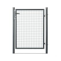 Easycloture - Portillon grillagé en acier galvanisé maille 50 x 50 passage l 1m x H1m20 Gris anthracite
