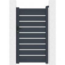 Habitat Et Jardin - Portillon en aluminium 'Bastien' - 100 x 176 cm - Anthracite