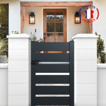 Packit - Portillon en kit aluminium sah dimensions L.1000 (entre piliers) x H.1500 mm Couleurs Gris (ral 7016)