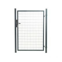 Easycloture - Portillon grillagé en acier galvanisé maille 100 x 50 l 1m x h 1m50 Gris anthracite