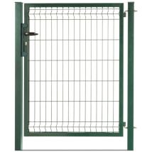 Easycloture - Portillon Grillagé En Acier Galvanisé Maille 200 X 50 Occultable Passage 1m X H 1m80 Vert