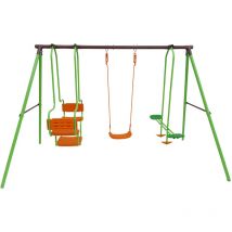 Habitat Et Jardin - Portique acier 'Eva' - 1.96m - 3 agrès