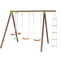 M&s - Portique bois poutre métal 2,30 m Techwood Premium deko - 5 enfants