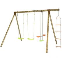 Trigano - Portique bois 2,30 m Topwood dolci - 5 enfants