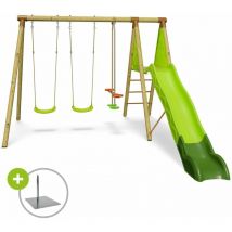 Balançoire en bois 2,30 m Topwood yaki - 6 enfants