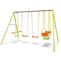 Portique métal 2,20 m Artix mirapou - 6 enfants